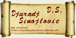 Đurađ Simojlović vizit kartica